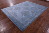 Southwest Navajo Design Gabbeh Hand Knotted Wool Rug - 8' 1" X 10' 1" - Golden Nile