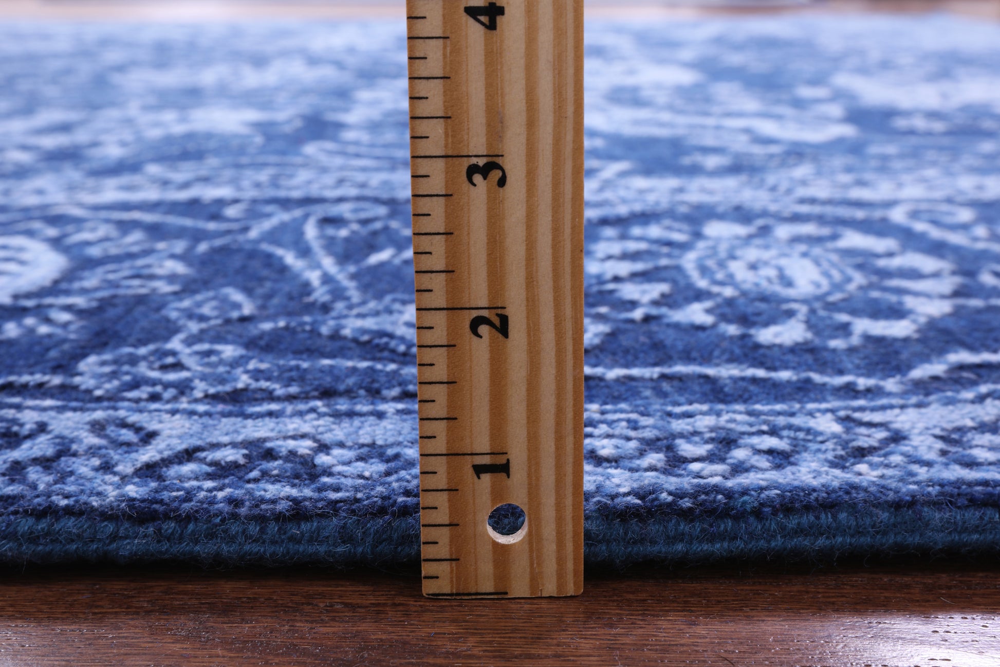 Blue Persian Hand Knotted Wool & Silk Rug - 8' 2" X 10' 1" - Golden Nile