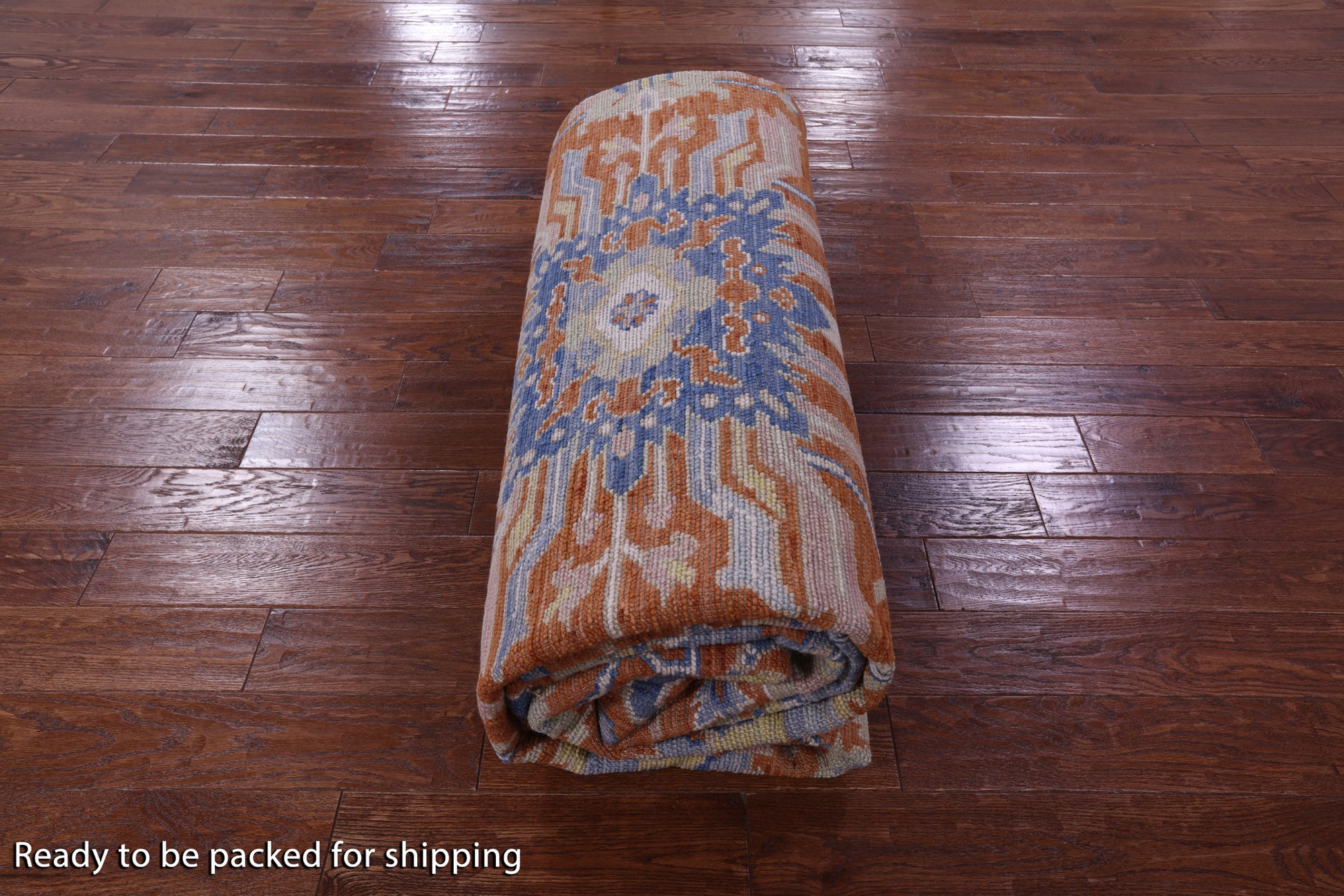 Persian Heriz Serapi Hand Knotted Wool Rug - 10' 2" X 14' 0" - Golden Nile