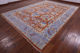 Persian Heriz Serapi Hand Knotted Wool Rug - 10' 2" X 14' 0" - Golden Nile