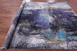 Contemporary Hand Knotted Wool & Silk Rug - 7' 11" X 9' 11" - Golden Nile