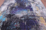 Contemporary Hand Knotted Wool & Silk Rug - 7' 11" X 9' 11" - Golden Nile