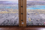 Contemporary Hand Knotted Wool & Silk Rug - 7' 11" X 9' 11" - Golden Nile