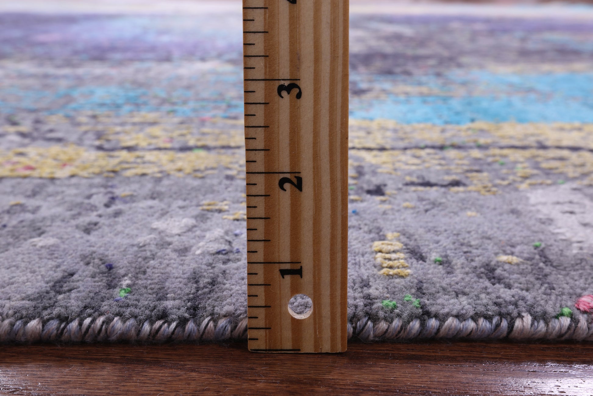Contemporary Hand Knotted Wool & Silk Rug - 7' 11" X 9' 11" - Golden Nile
