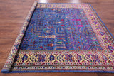 Blue Square Persian Ziegler Handmade Wool & Silk Rug - 8' 9" X 8' 6" - Golden Nile