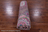 Geometric Persian Mamluk Hand Knotted Wool & Silk Rug - 8' 0" X 9' 11" - Golden Nile