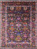 Grey Persian Hand Knotted Wool & Silk Rug - 8' 10" X 11' 10" - Golden Nile