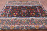 Grey Persian Hand Knotted Wool & Silk Rug - 8' 10" X 11' 10" - Golden Nile