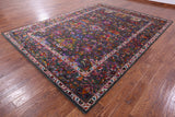 Grey Persian Hand Knotted Wool & Silk Rug - 8' 10" X 11' 10" - Golden Nile
