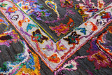 Grey Persian Hand Knotted Wool & Silk Rug - 8' 10" X 11' 10" - Golden Nile