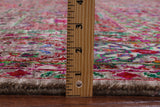 Geometric Persian Mamluk Hand Knotted Wool & Silk Rug - 7' 11" X 9' 10" - Golden Nile