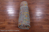 Grey Persian Ziegler Hand Knotted Wool & Silk Rug - 7' 9" X 9' 9" - Golden Nile