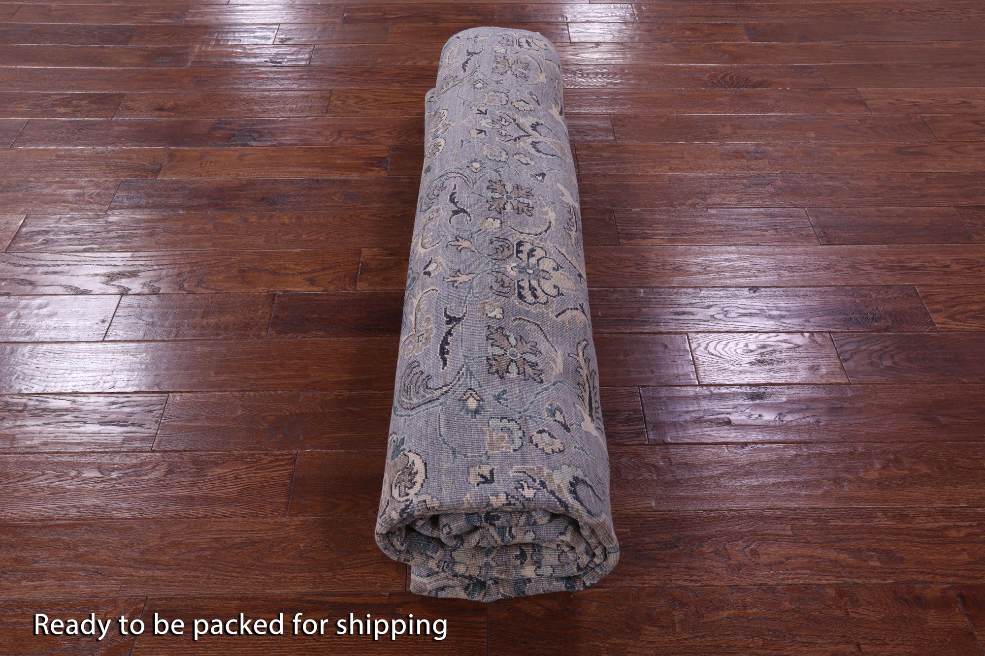 Grey Persian Tabriz Hand Knotted Wool Rug - 8' 8" X 11' 9" - Golden Nile