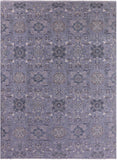 Grey Persian Tabriz Hand Knotted Wool Rug - 8' 8" X 11' 9" - Golden Nile