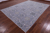 Grey Persian Tabriz Hand Knotted Wool Rug - 8' 8" X 11' 9" - Golden Nile