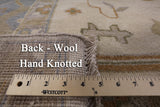 Ivory Turkish Oushak Hand Knotted Wool Area Rug - 9' 1" X 11' 9" - Golden Nile