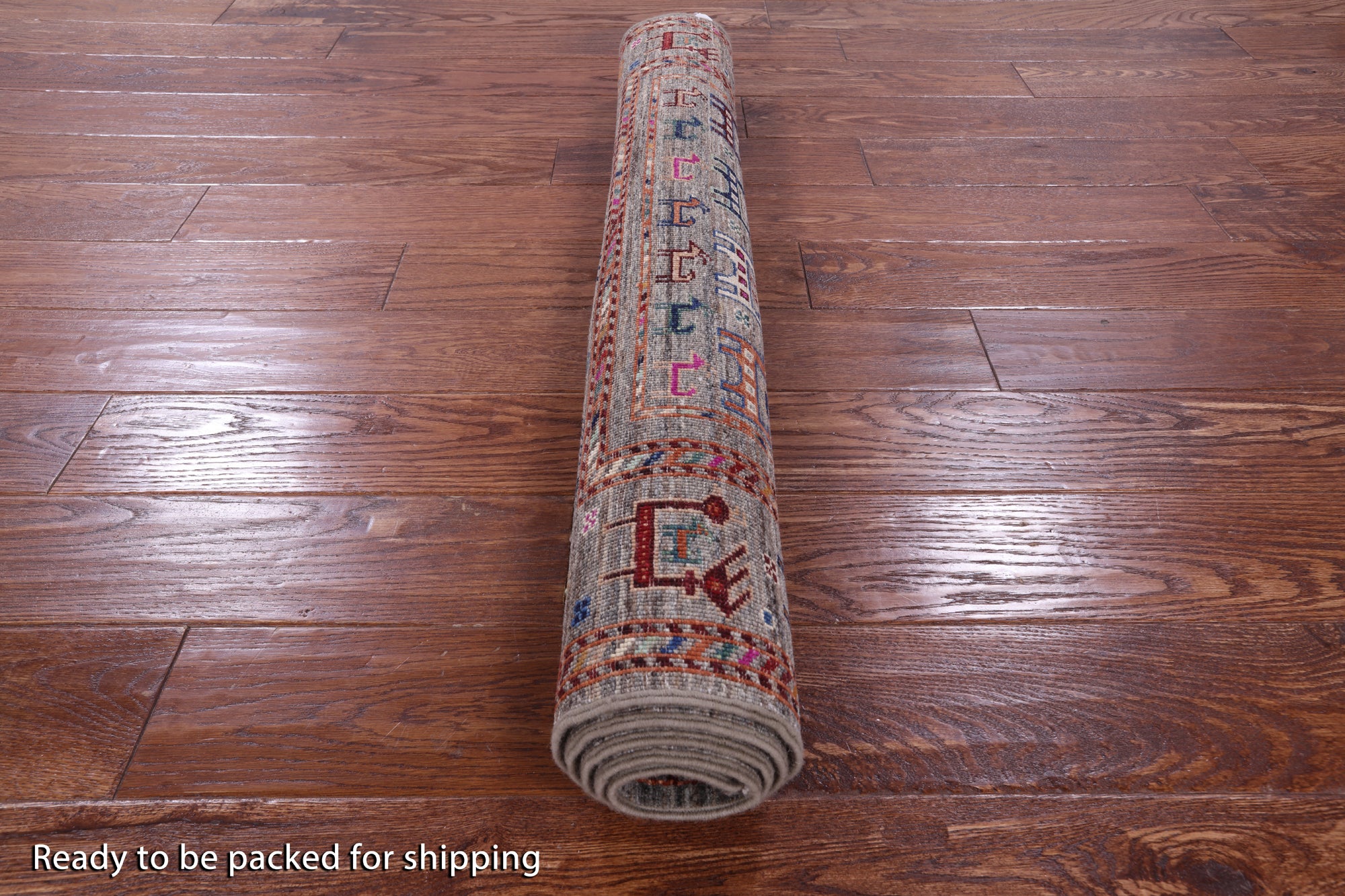 Tribal Persian Gabbeh Hand Knotted Wool Rug - 3' 4" X 4' 10" - Golden Nile