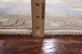 Ivory Turkish Oushak Hand Knotted Wool Area Rug - 9' 2" X 11' 10" - Golden Nile