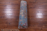 Blue Turkish Oushak Hand Knotted Wool Rug - 8' 4" X 9' 6" - Golden Nile