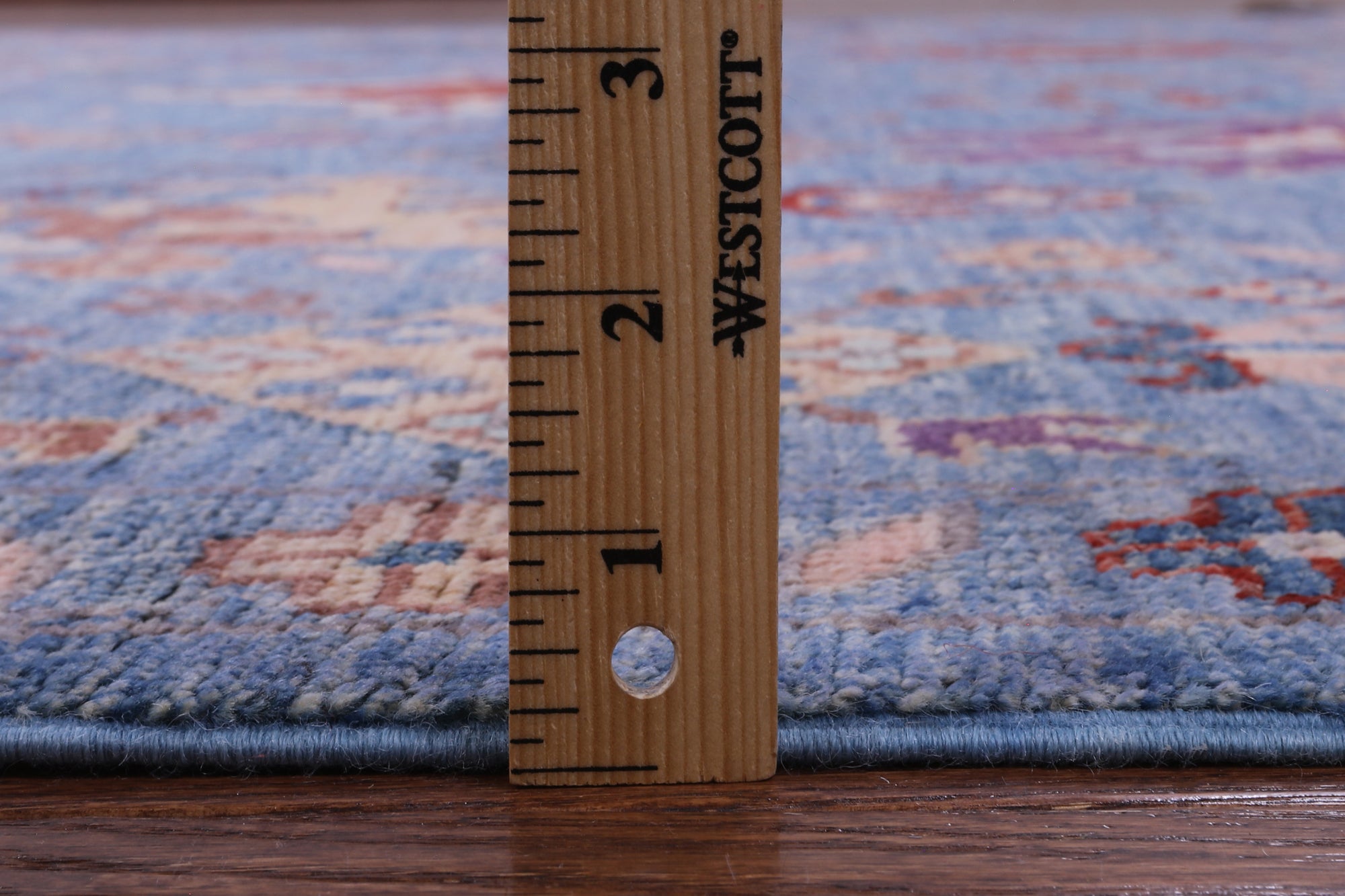 Blue Turkish Oushak Hand Knotted Wool Rug - 8' 4" X 9' 6" - Golden Nile