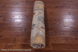 Grey Turkish Oushak Hand Knotted Wool Rug - 8' 0" X 10' 0" - Golden Nile