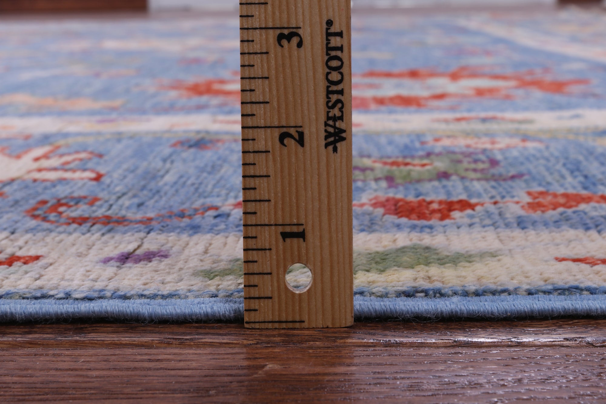 Blue Turkish Oushak Hand Knotted Wool Rug - 9' 1" X 11' 10" - Golden Nile