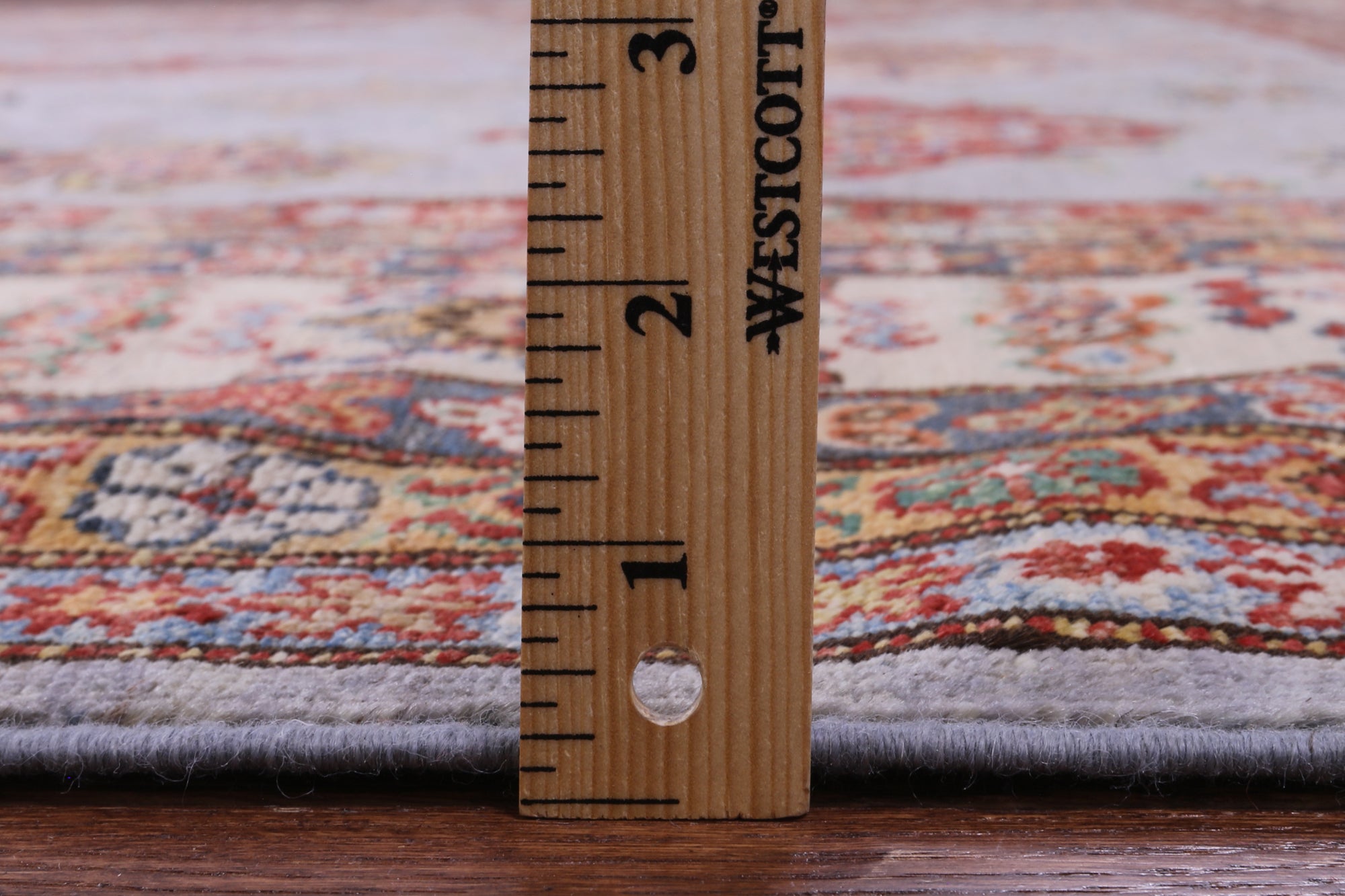 Super Kazak Hand Knotted Wool Rug - 9' 0" X 11' 10" - Golden Nile