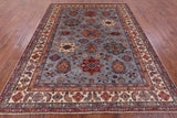Super Kazak Hand Knotted Wool Rug - 7' 11" X 9' 11" - Golden Nile