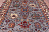Super Kazak Hand Knotted Wool Rug - 7' 11" X 9' 11" - Golden Nile