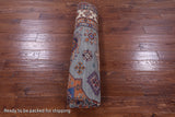 Grey Super Kazak Hand Knotted Wool Rug - 8' 1" X 9' 11" - Golden Nile