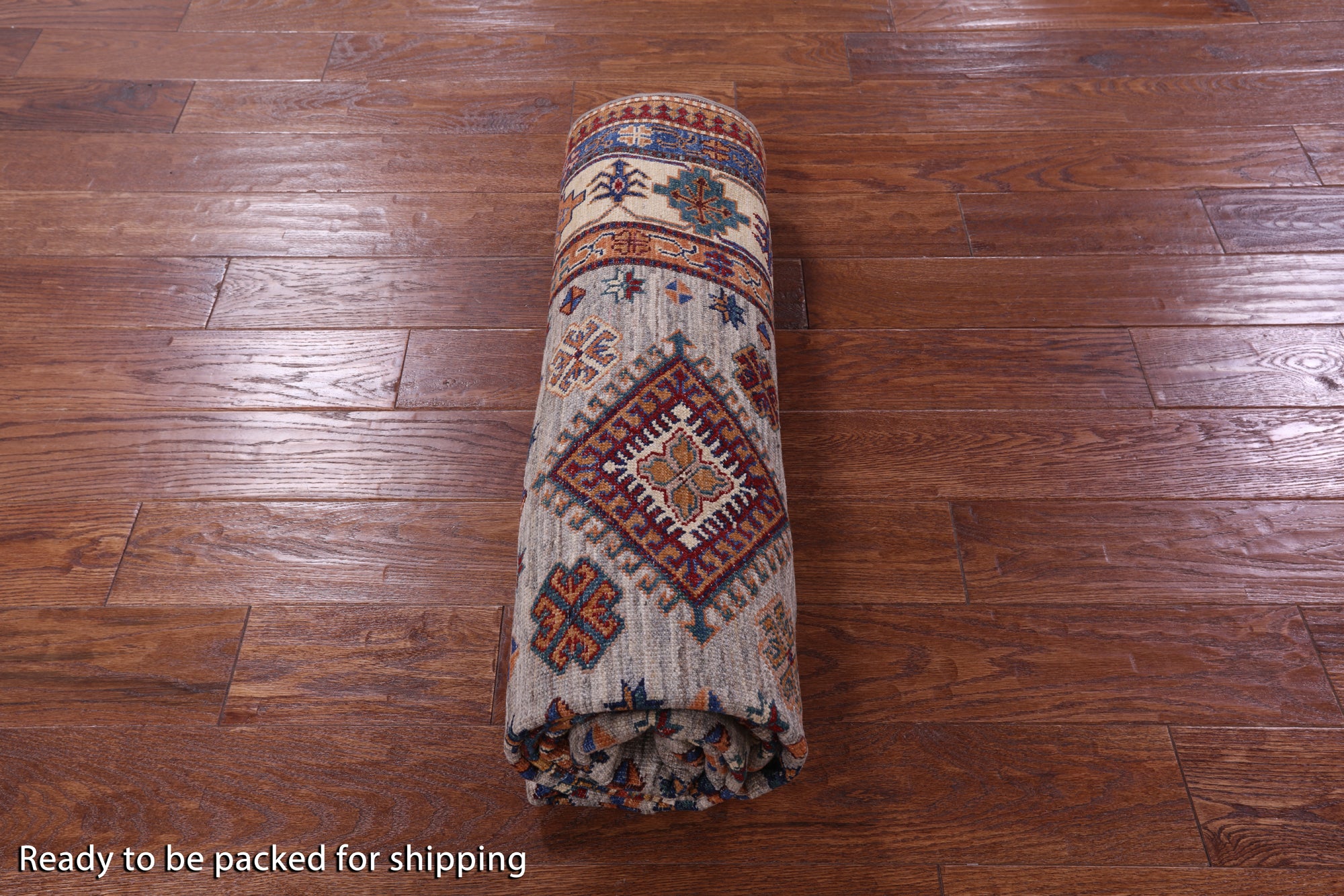 Super Kazak Hand Knotted Wool Rug - 5' 6" X 8' 4" - Golden Nile