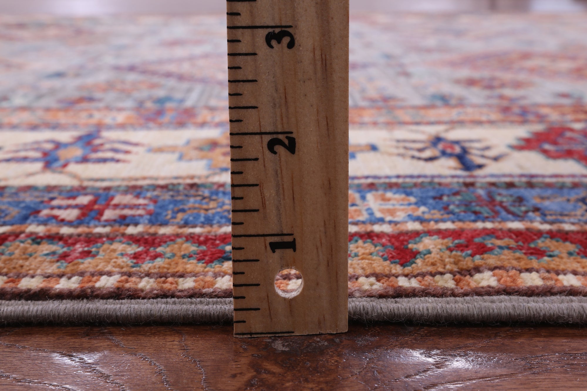 Super Kazak Hand Knotted Wool Rug - 5' 6" X 8' 4" - Golden Nile