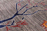 Tribal Persian Gabbeh Hand Knotted Wool Rug - 6' 8" X 9' 11" - Golden Nile