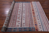 Tribal Persian Gabbeh Hand Knotted Wool Rug - 6' 6" X 9' 7" - Golden Nile
