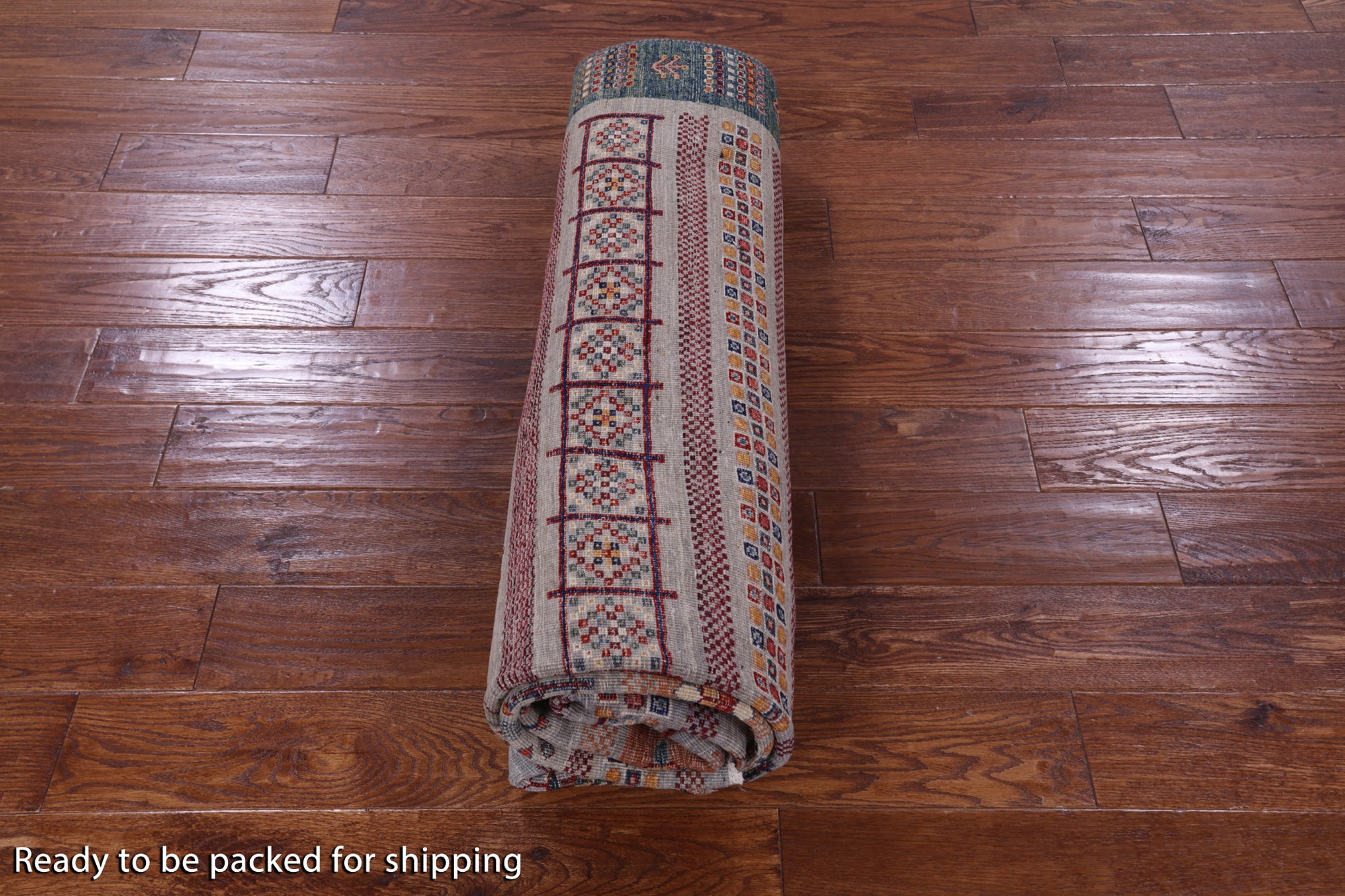Tribal Persian Gabbeh Hand Knotted Wool Rug - 6' 6" X 9' 7" - Golden Nile