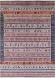 Tribal Persian Gabbeh Hand Knotted Wool Rug - 6' 6" X 9' 7" - Golden Nile