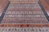 Tribal Persian Gabbeh Hand Knotted Wool Rug - 6' 6" X 9' 7" - Golden Nile