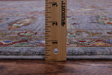 Grey Peshawar Hand Knotted Wool Rug - 9' 2" X 11' 10" - Golden Nile