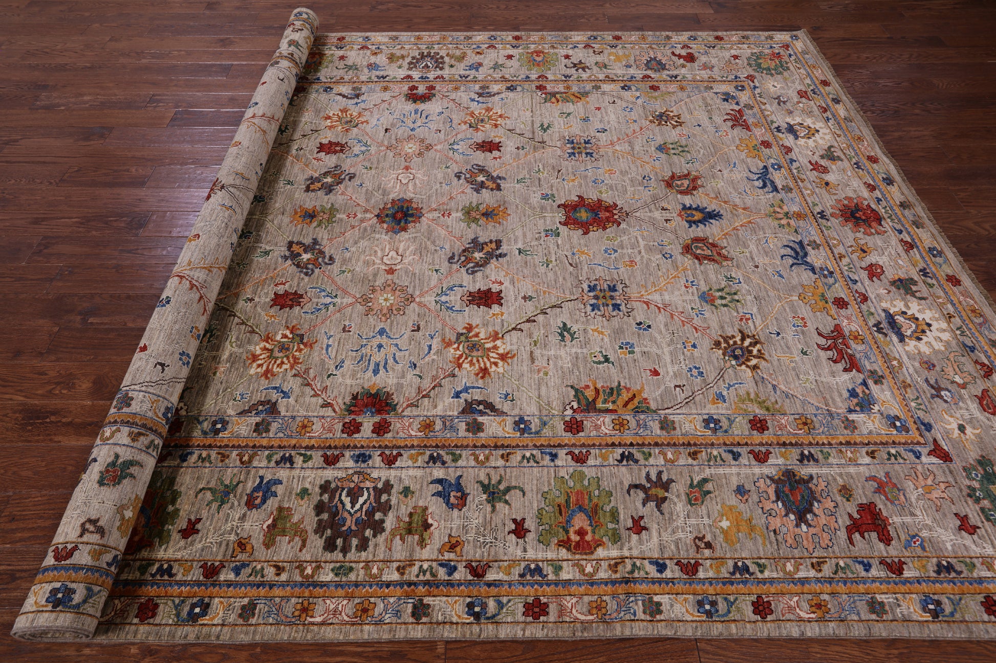 Persian Tabriz Hand Knotted Wool Rug - 8' 10" X 12' 0" - Golden Nile
