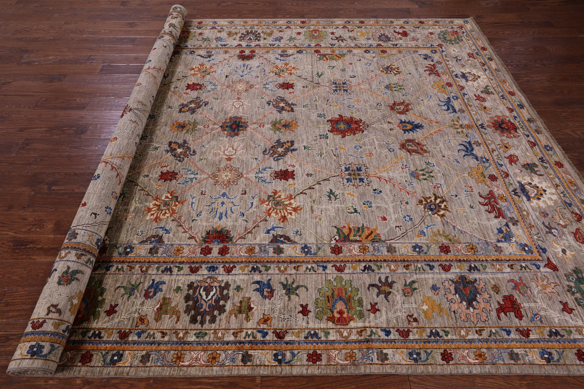 Persian Tabriz Hand Knotted Wool Rug - 8' 10" X 12' 0" - Golden Nile