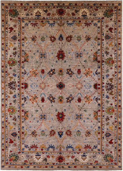 Persian Tabriz Hand Knotted Wool Rug - 8' 10" X 12' 0" - Golden Nile