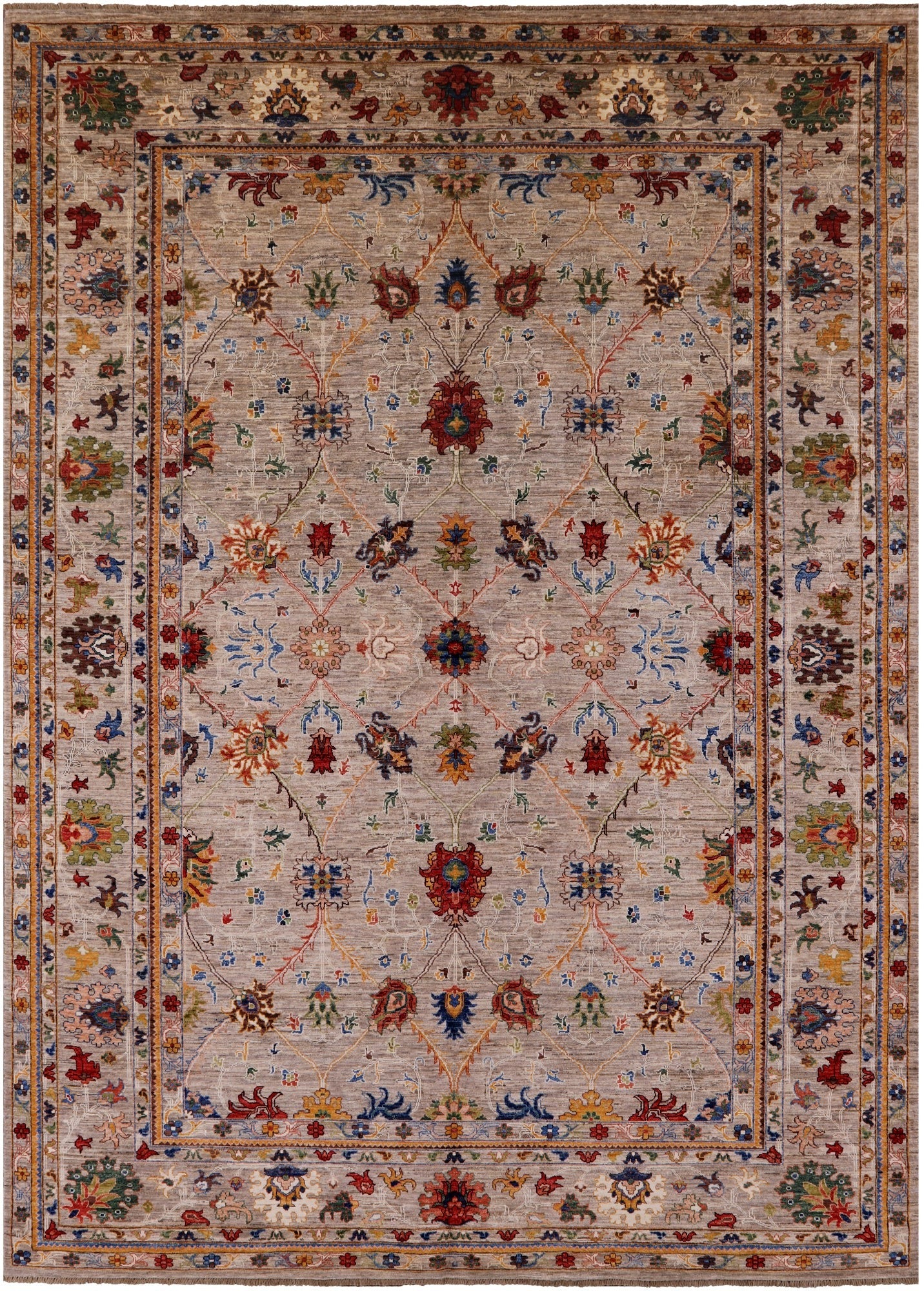 Persian Tabriz Hand Knotted Wool Rug - 8' 10" X 12' 0" - Golden Nile
