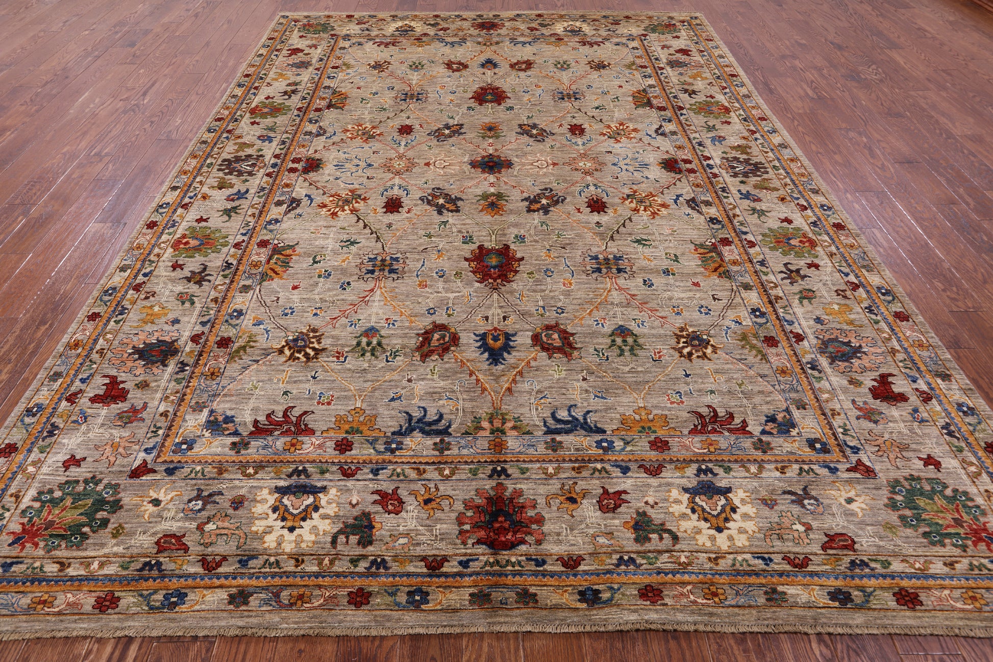 Persian Tabriz Hand Knotted Wool Rug - 8' 10" X 12' 0" - Golden Nile