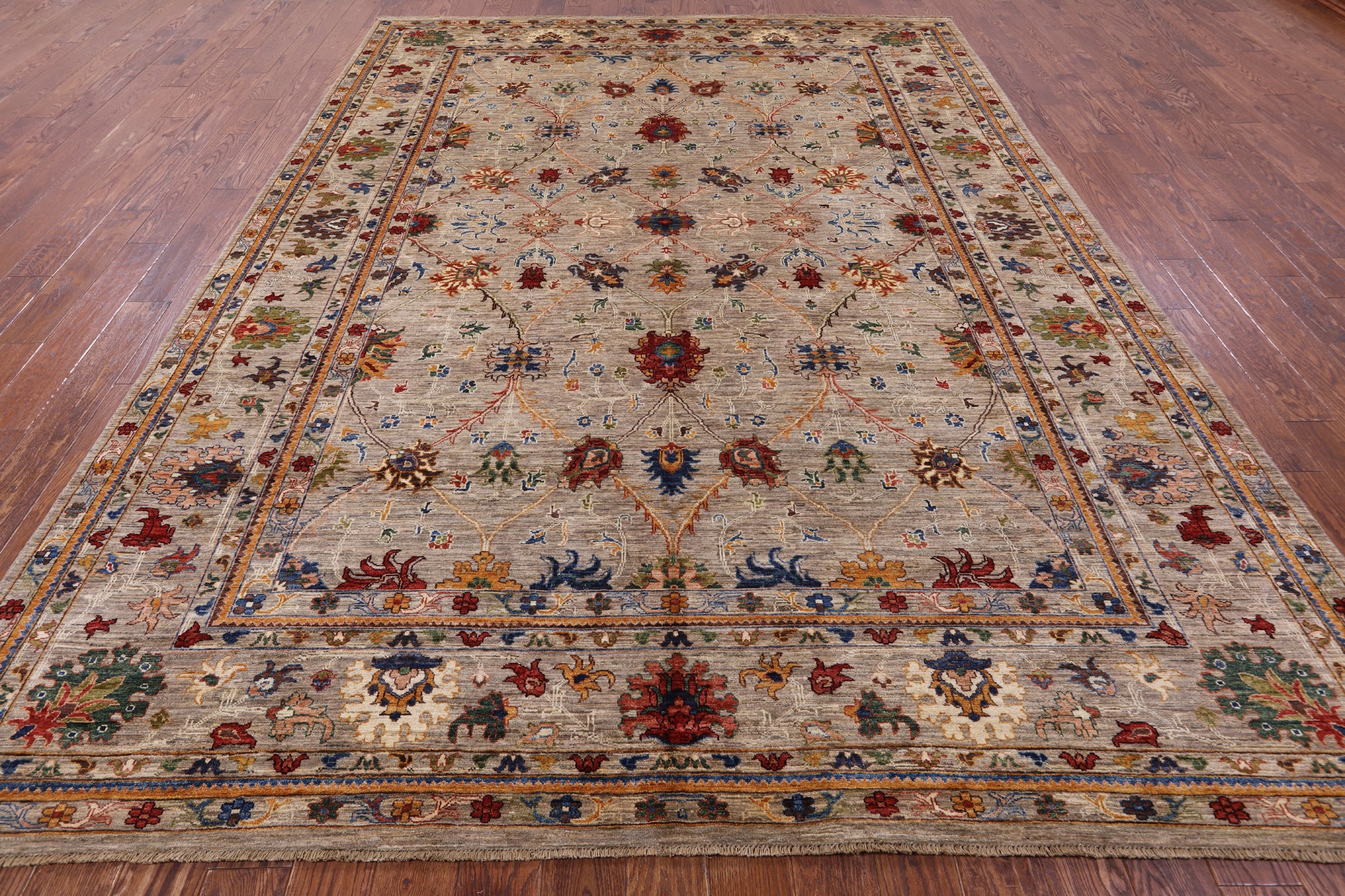 Persian Tabriz Hand Knotted Wool Rug - 8' 10" X 12' 0" - Golden Nile