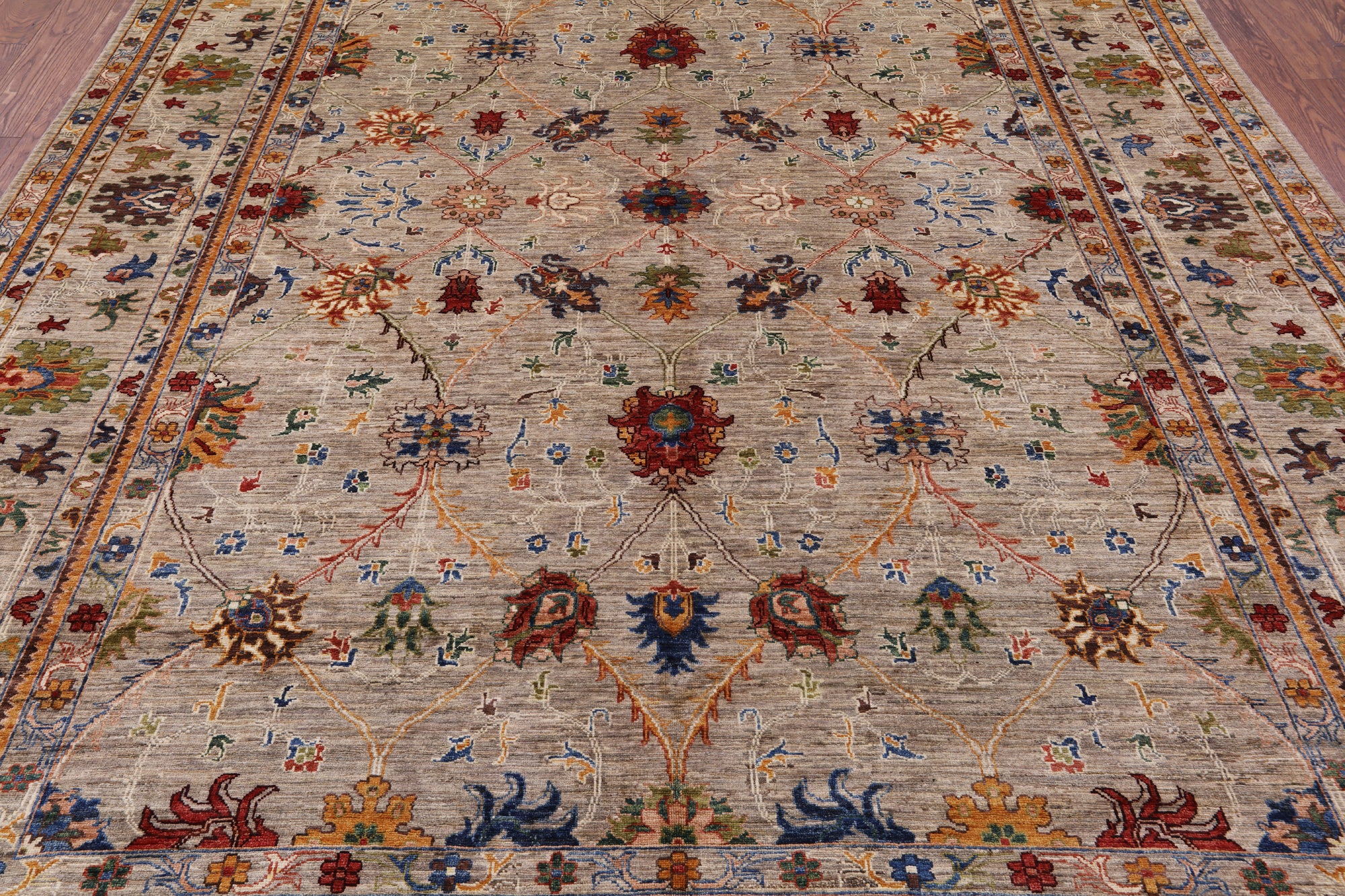 Persian Tabriz Hand Knotted Wool Rug - 8' 10" X 12' 0" - Golden Nile