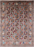 Turkmen Ersari Hand Knotted Wool Rug - 8' 9" X 11' 11" - Golden Nile