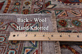 Turkmen Ersari Hand Knotted Wool Rug - 8' 9" X 11' 11" - Golden Nile