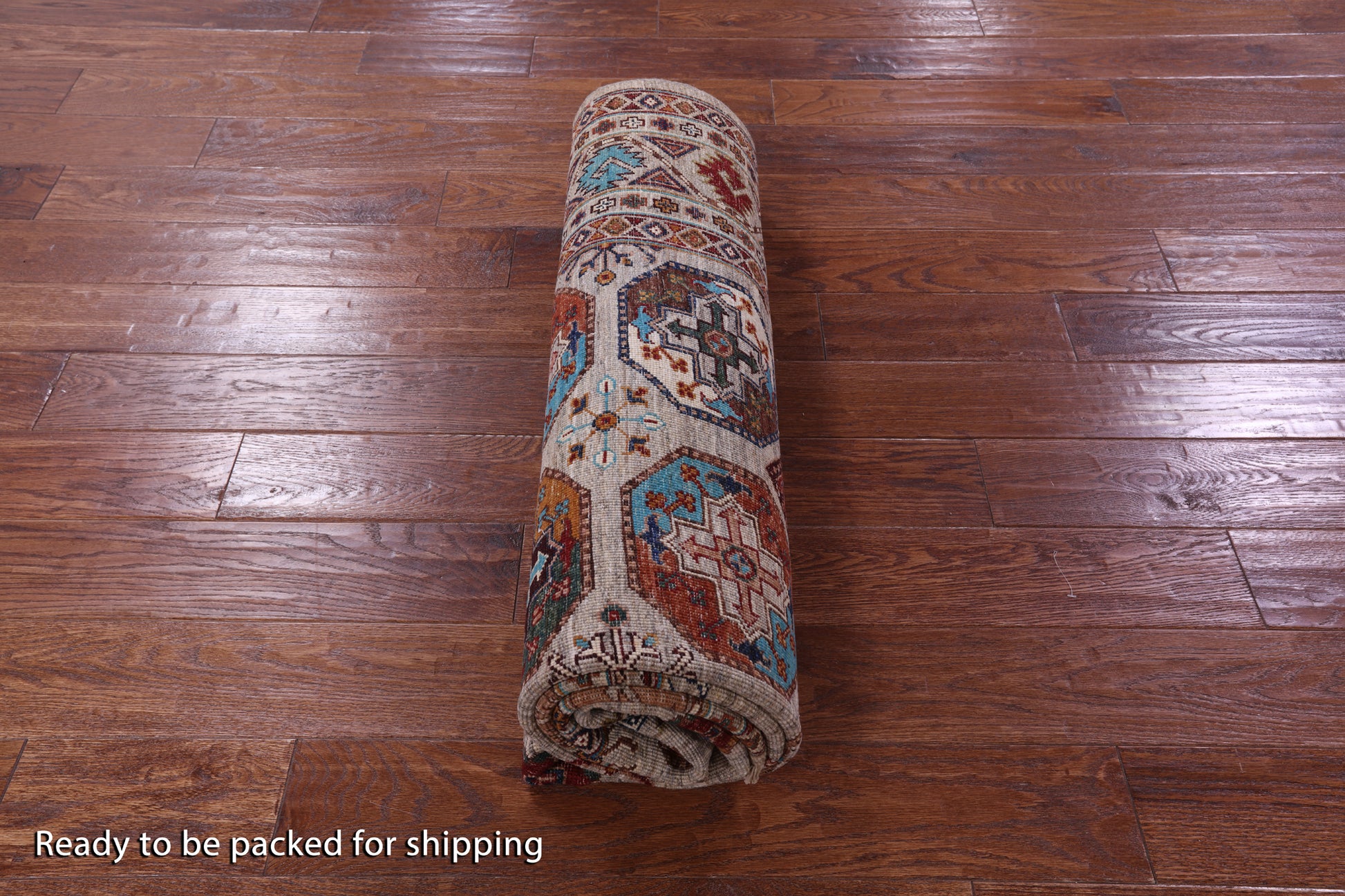 Turkmen Ersari Hand Knotted Wool Rug - 5' 8" X 8' 0" - Golden Nile