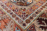 Turkmen Ersari Hand Knotted Wool Rug - 5' 8" X 8' 0" - Golden Nile