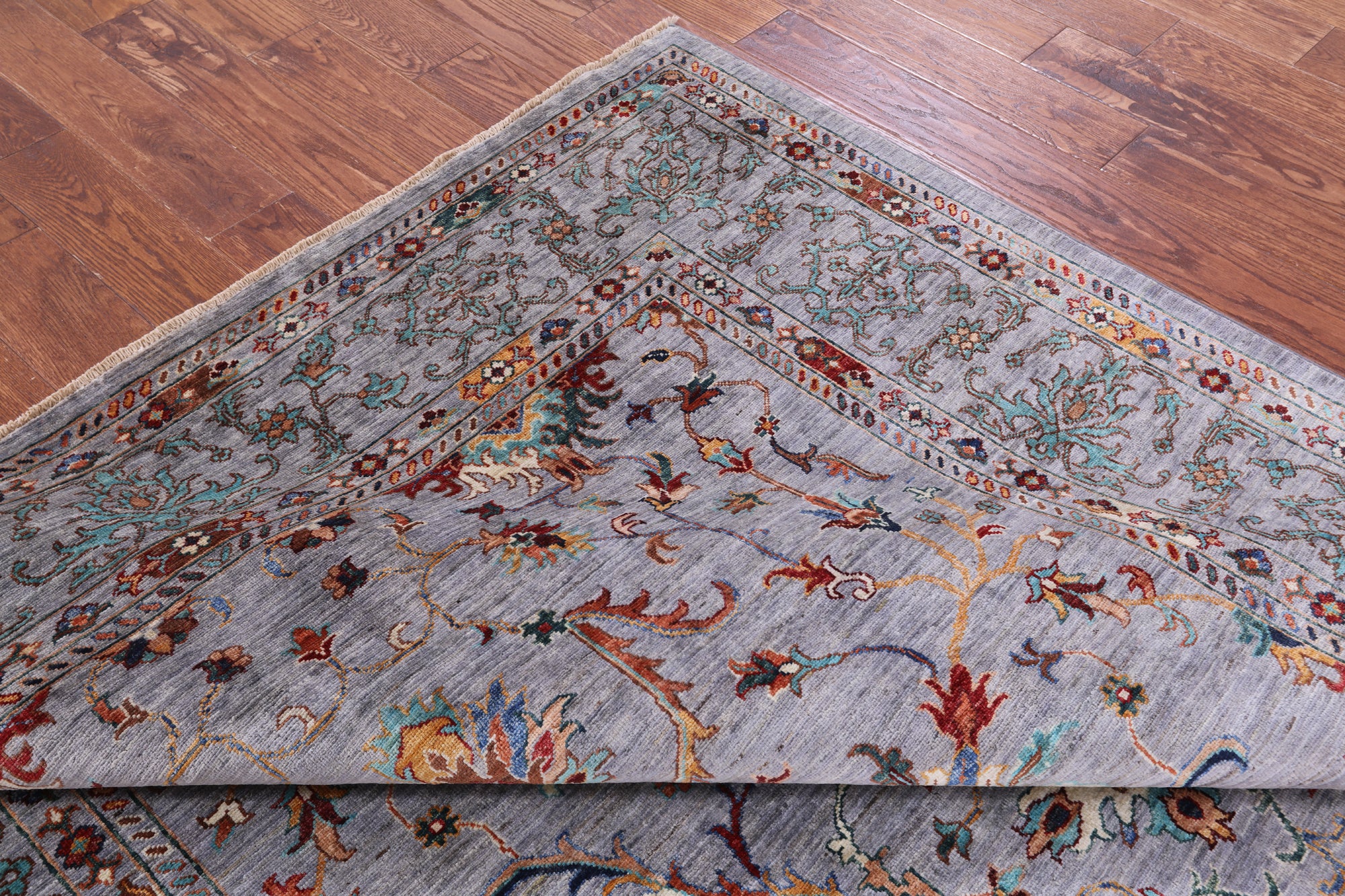 Peshawar Hand Knotted Wool Rug - 6' 8" X 9' 7" - Golden Nile